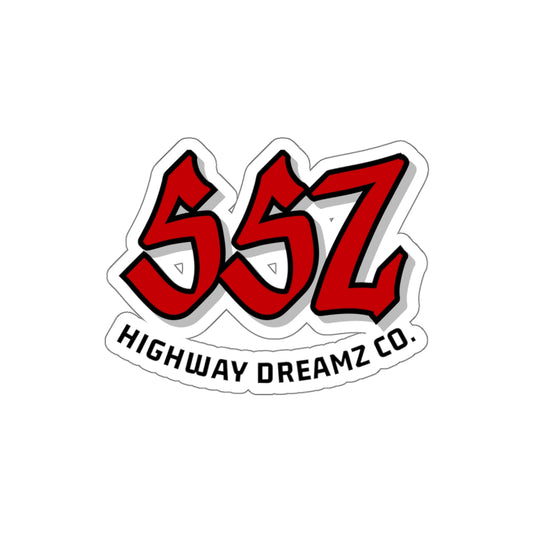 SSZ Red Highway Dreamz Co Sticker